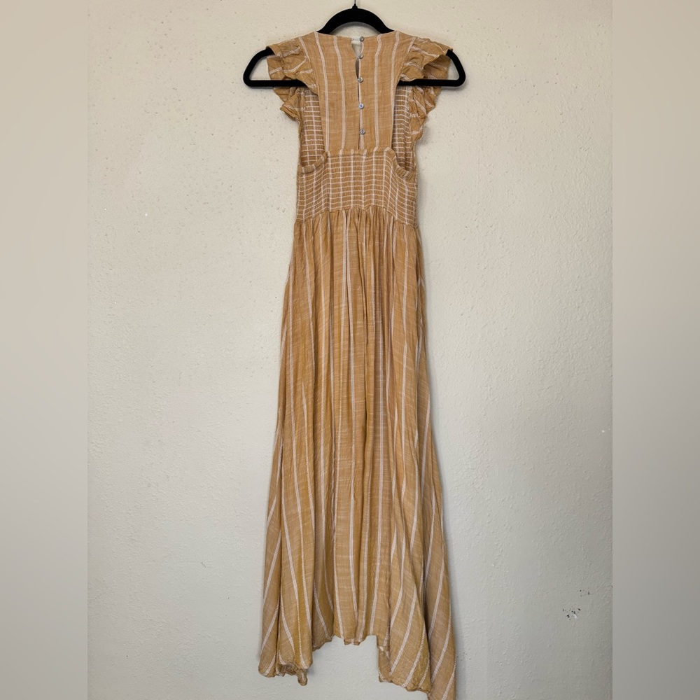 Free People Yellow Stripe Maxi Dress - Picture 6 of 6